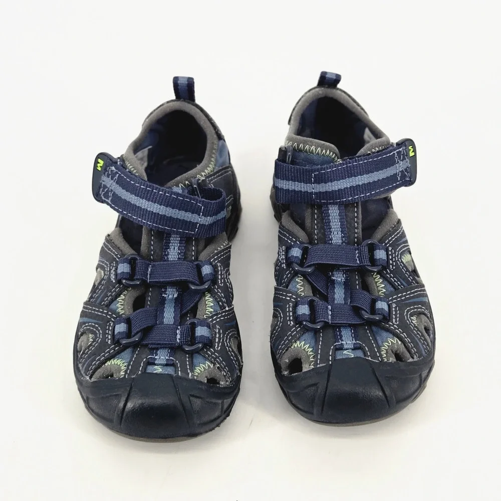 Merrell Hydro H2O Hiker Blue Lime Waterproof Kids Trail Sandals Shoes Size 9M